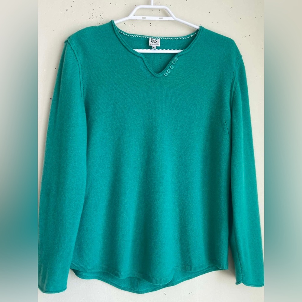 Rina Rossi V-Neck Long Sleeve Knit Sweater